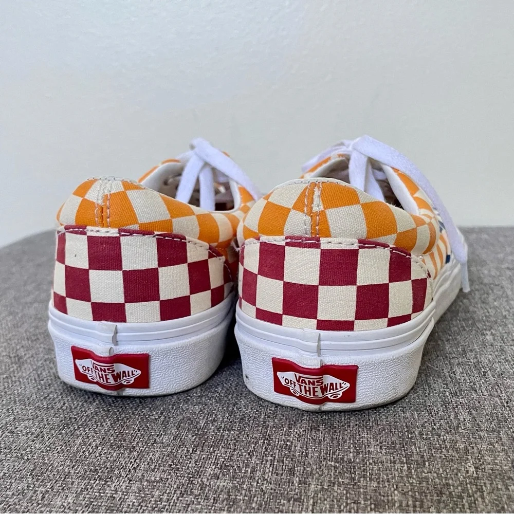 Vans Era Checkerboard Blue/ Yellow/ Red - Picture 3 of 5